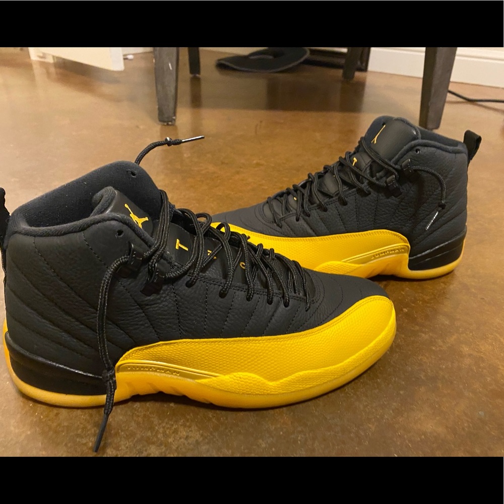 Jordan 12s black & yellow